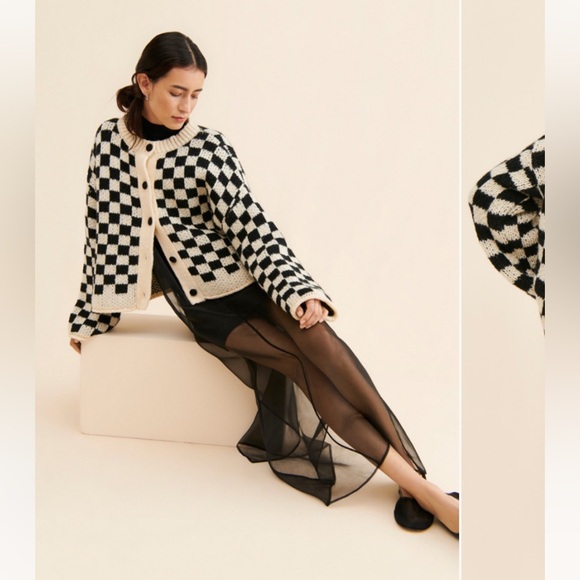 Desert Dreamer Checkered Cardigan - Picture 1 of 6